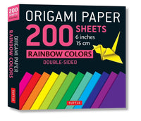 Tuttle Origami Paper 200 Sheets Rainbow Colors