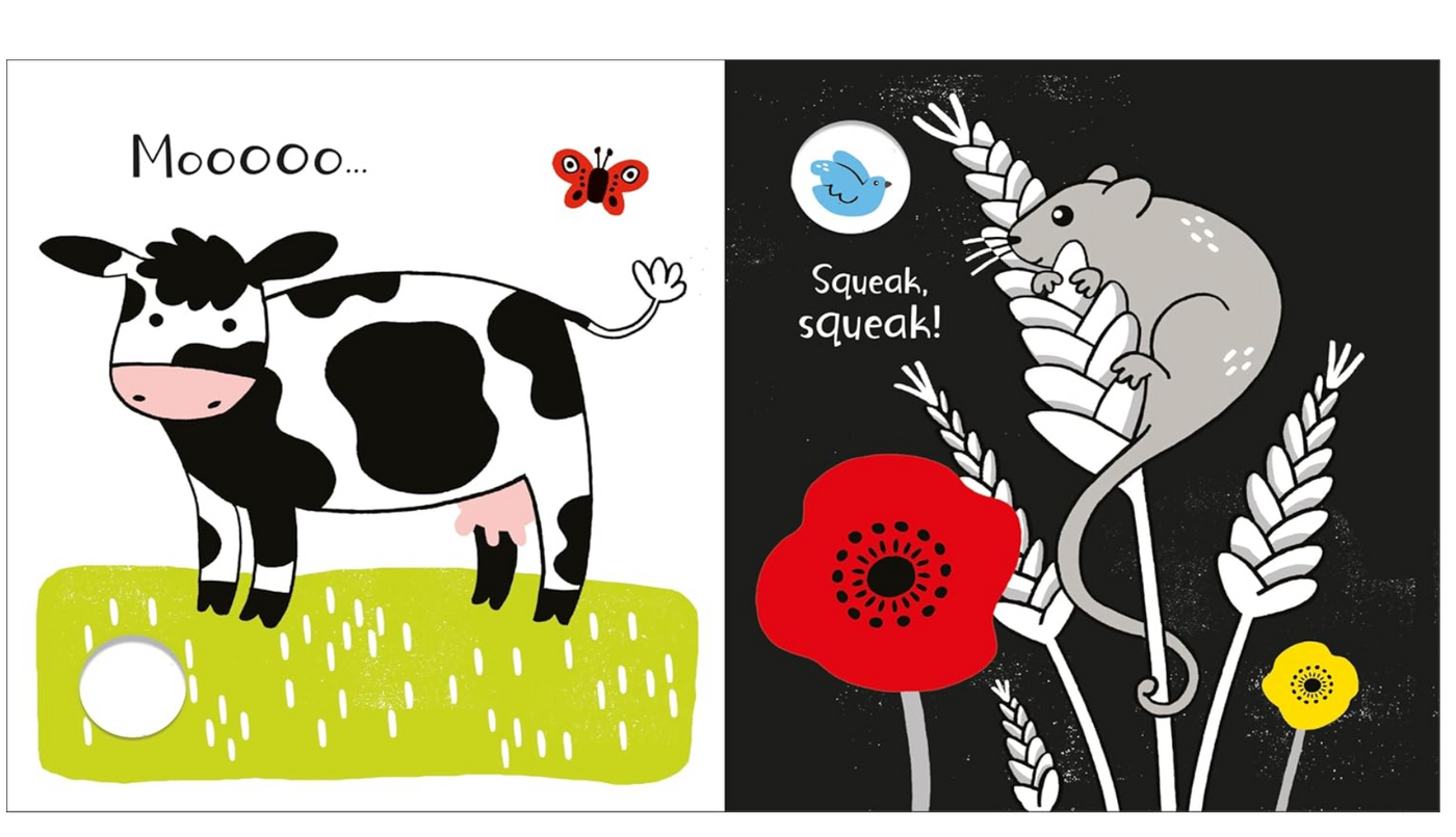 Usborne Baby's Black & White Books Farm