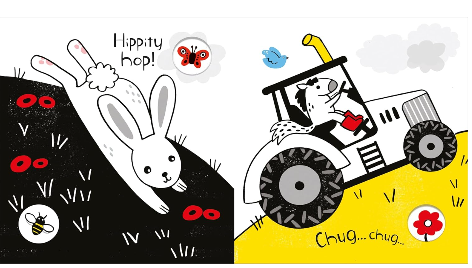 Usborne Baby's Black & White Books Farm
