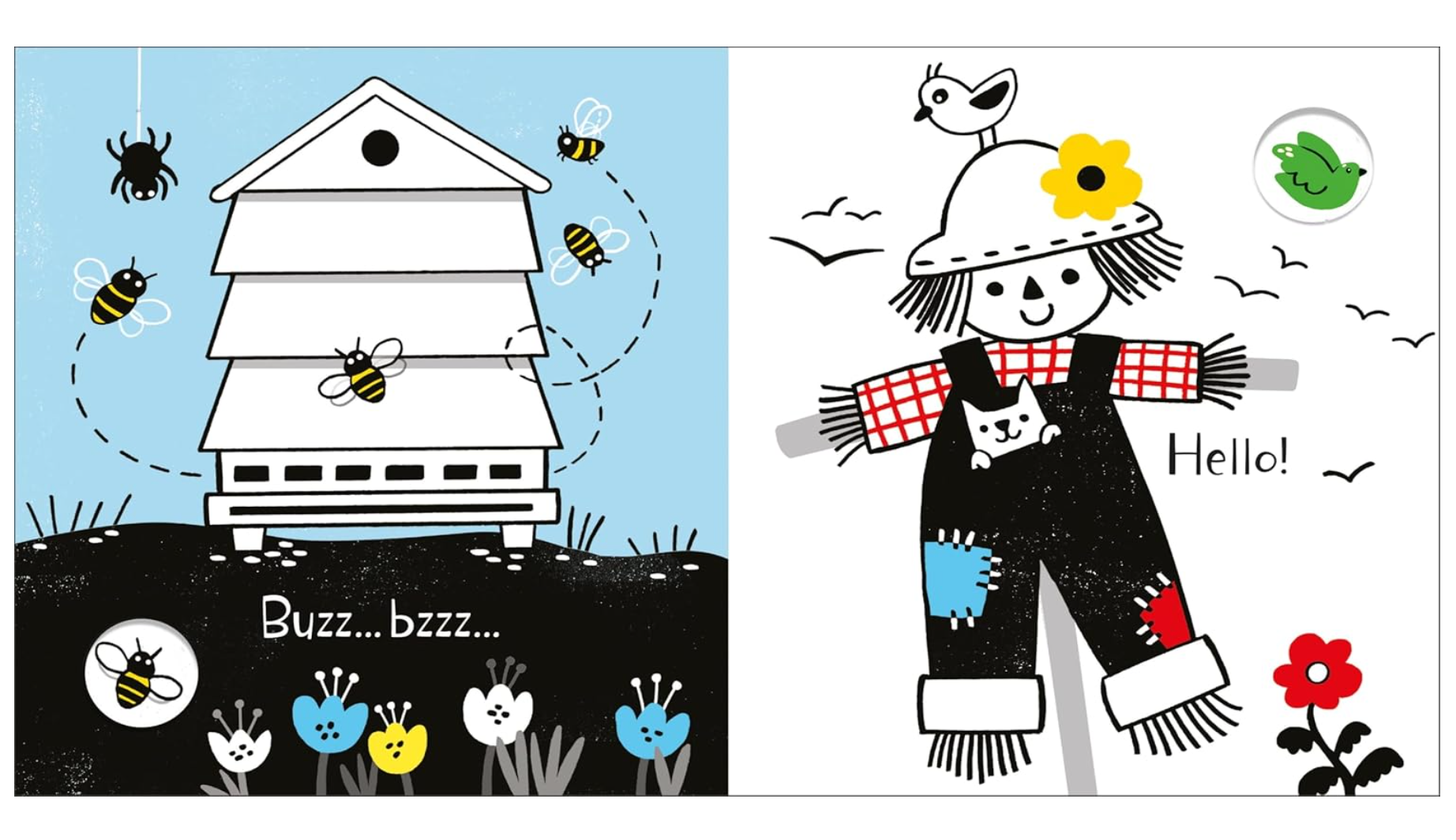 Usborne Baby's Black & White Books Farm
