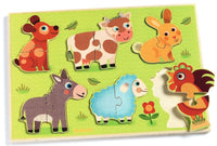 Djeco Coucou-cow 12 Piece Wooden Puzzle