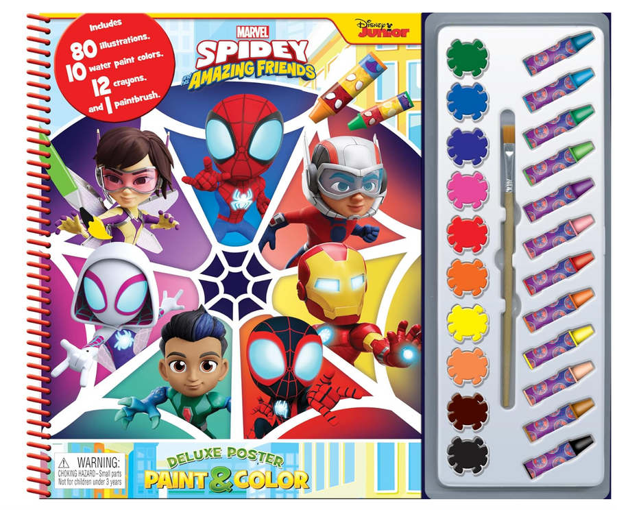 Deluxe Poster Paint & Color Marvel Spidey & His Amazing Friends