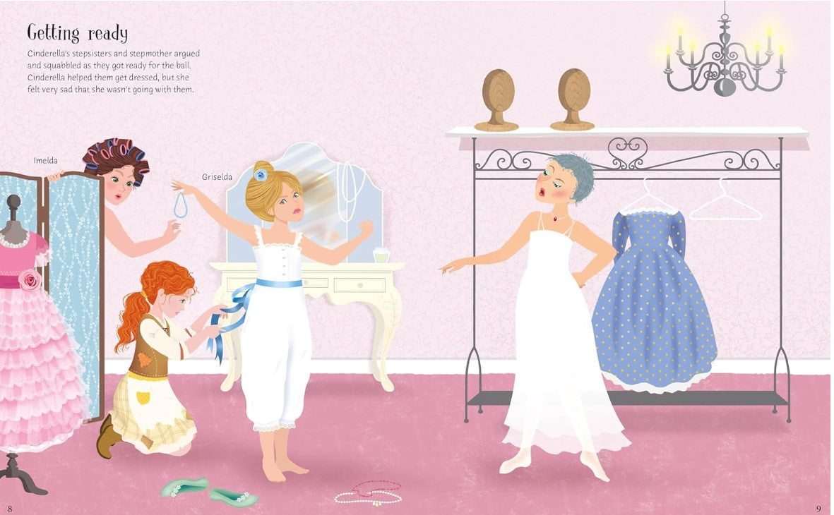 Usborne  Sticker Dolly Dressing Cinderella