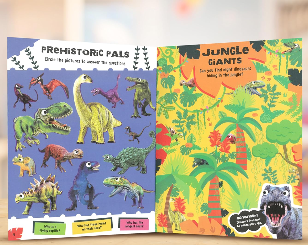 Make Believe Ideas Dinosaurs Activity Book