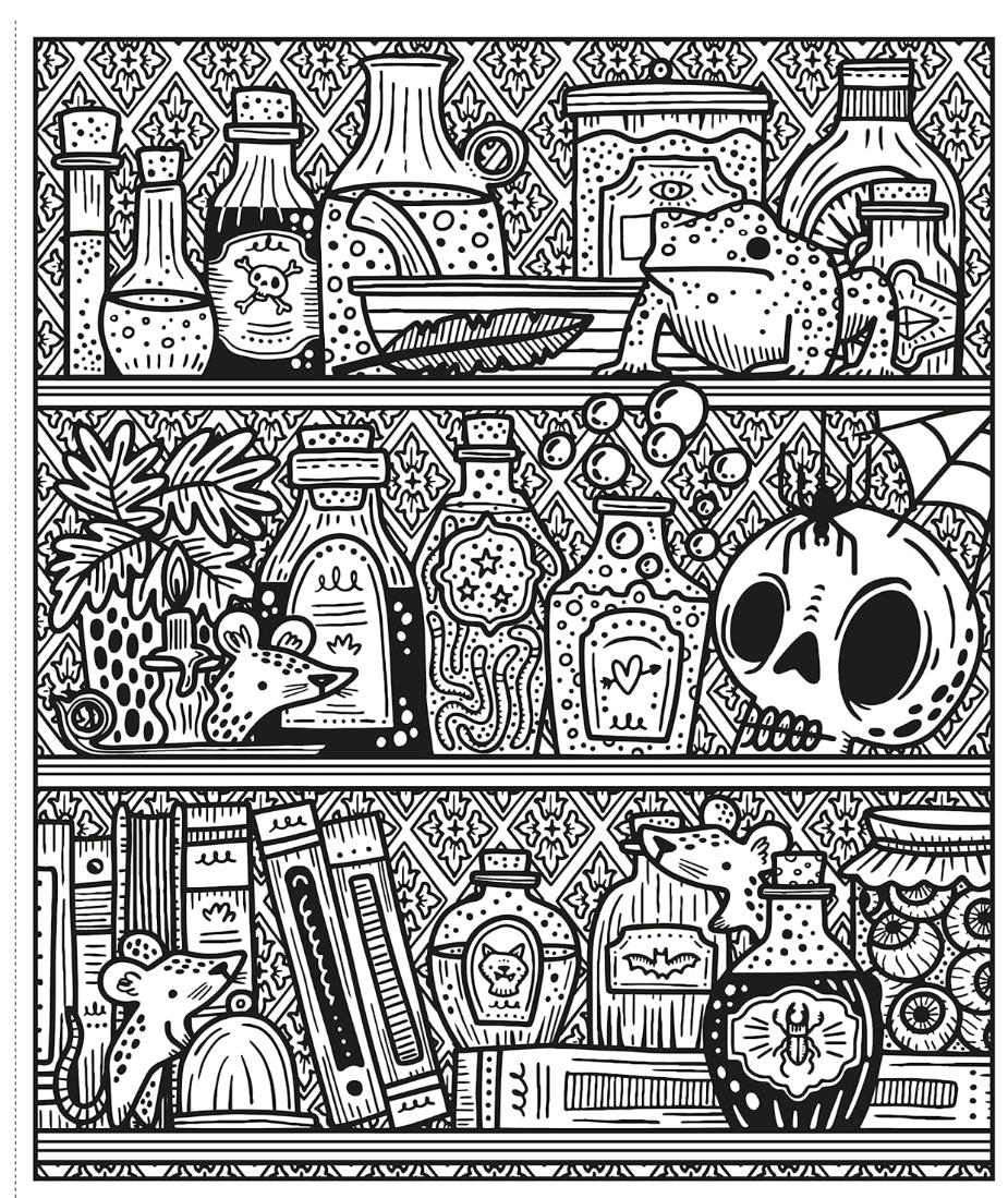 Usborne Halloween Magic Painting Book
