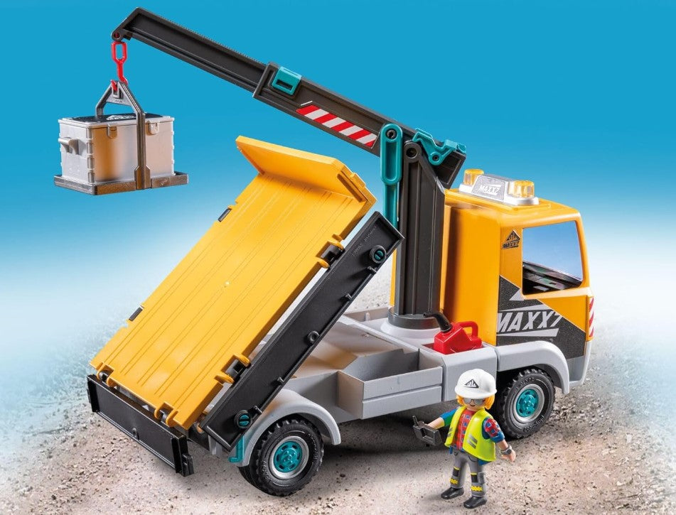 Playmobil Action Heroes Construction Truck With Crane 71750