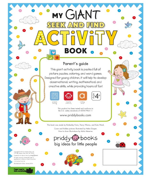 Priddy Books My Giant Seek-and-Find Activity Book