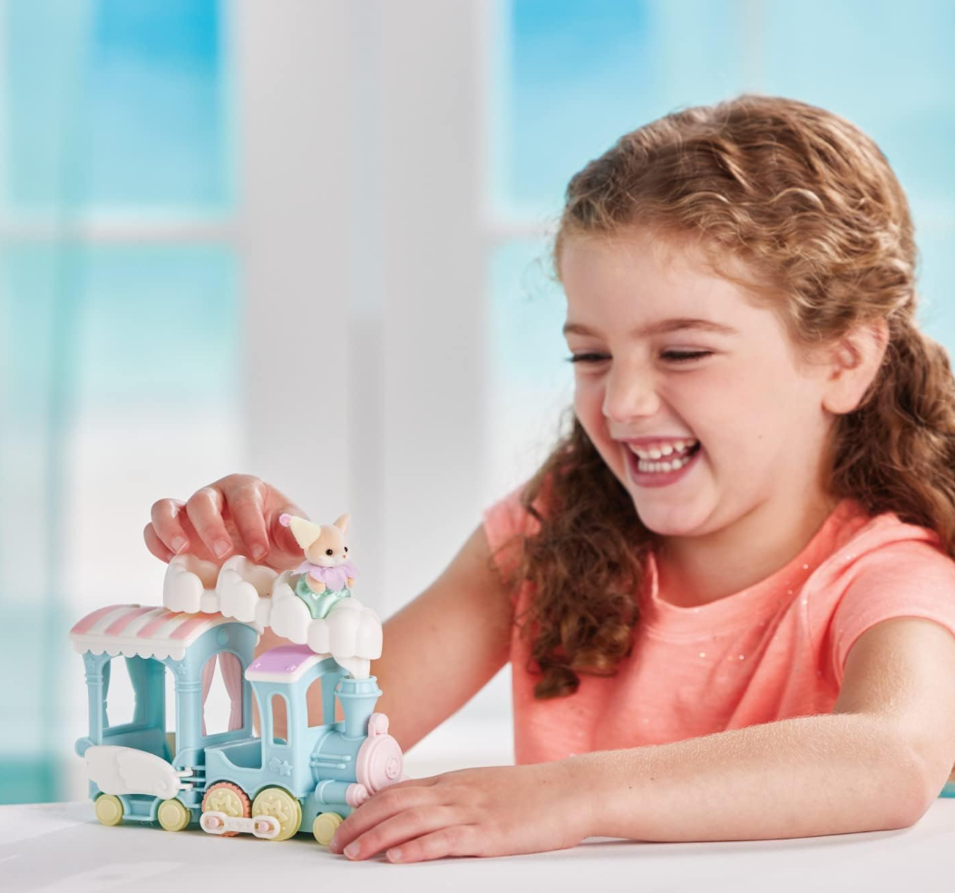 Calico Critters Floating Cloud Rainbow Train