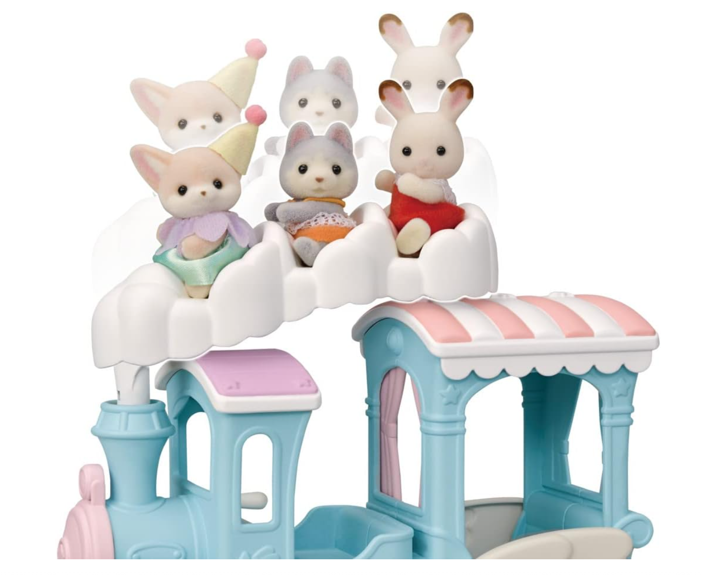Calico Critters Floating Cloud Rainbow Train