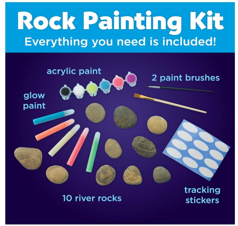 Creativity For Kids Glow In The Dark Rock Painting Kit