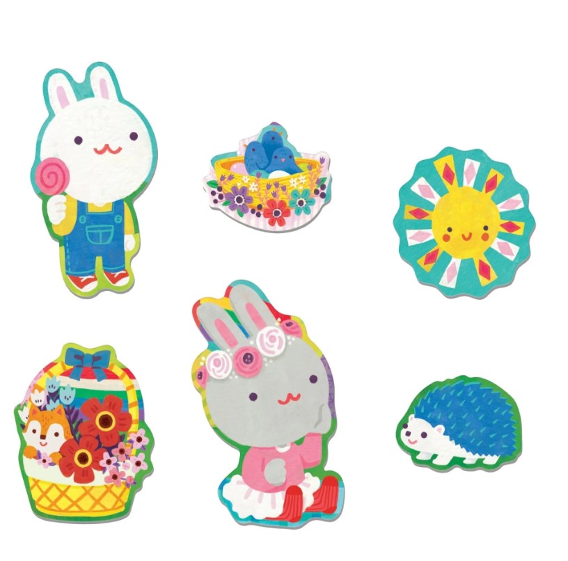 Mudpuppy Garden Bunnies Floor Puzzle