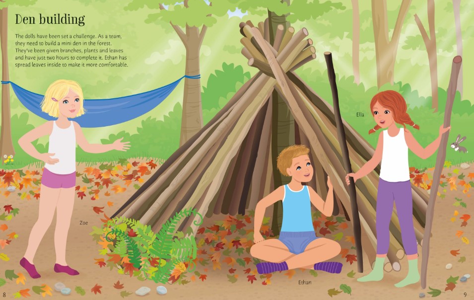 Usborne Summer Camp Sticker Dolly Dressing