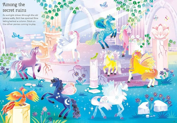 Usborne Sparkly Fairy Ponies Sticker Book