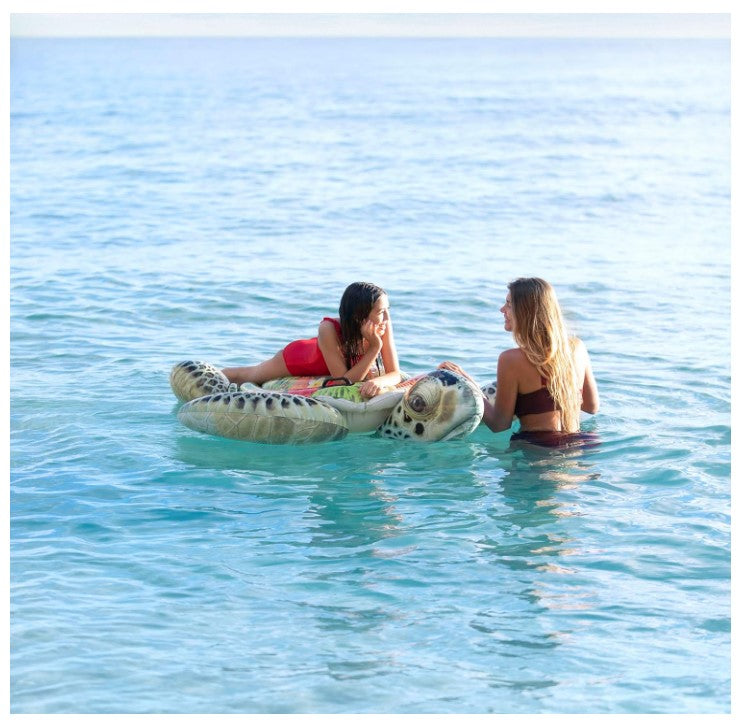 Sea Turtle Ride On Inflatable 75" x 67" Age 6+