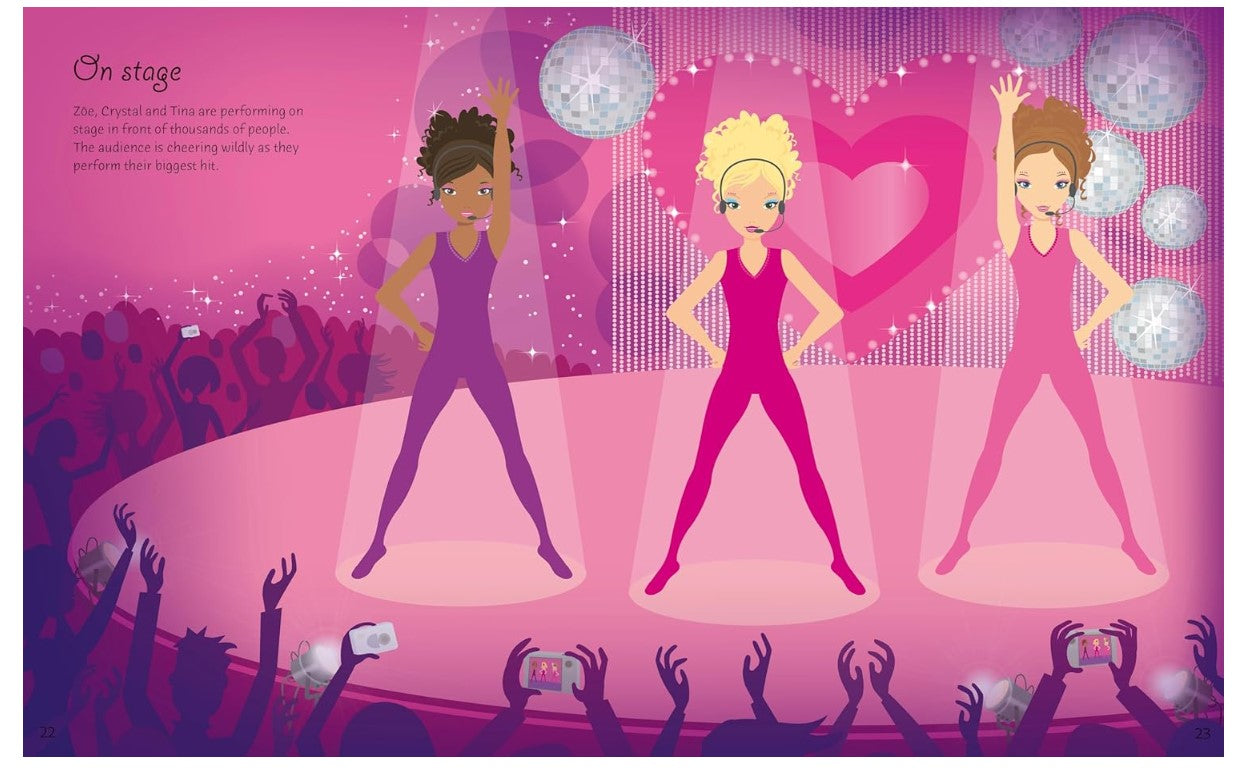 Usborne Sticker Dolly Dressing Popstars