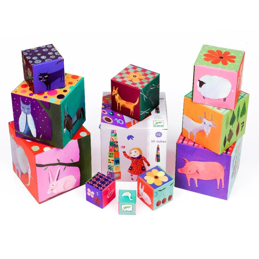 Djeco Nature & Animals Stacking Cubes