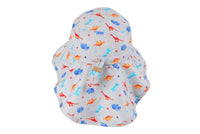 FlapJackKids Dino Sun Hat Neck Cape 2-4 Years