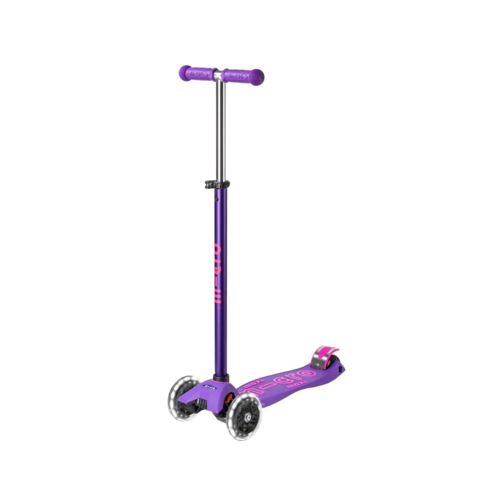 Micro Purple Maxi Deluxe LED Kickboard