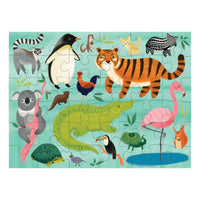 Mudpuppy Animals Of The World 36 Piece Puzzle To Go