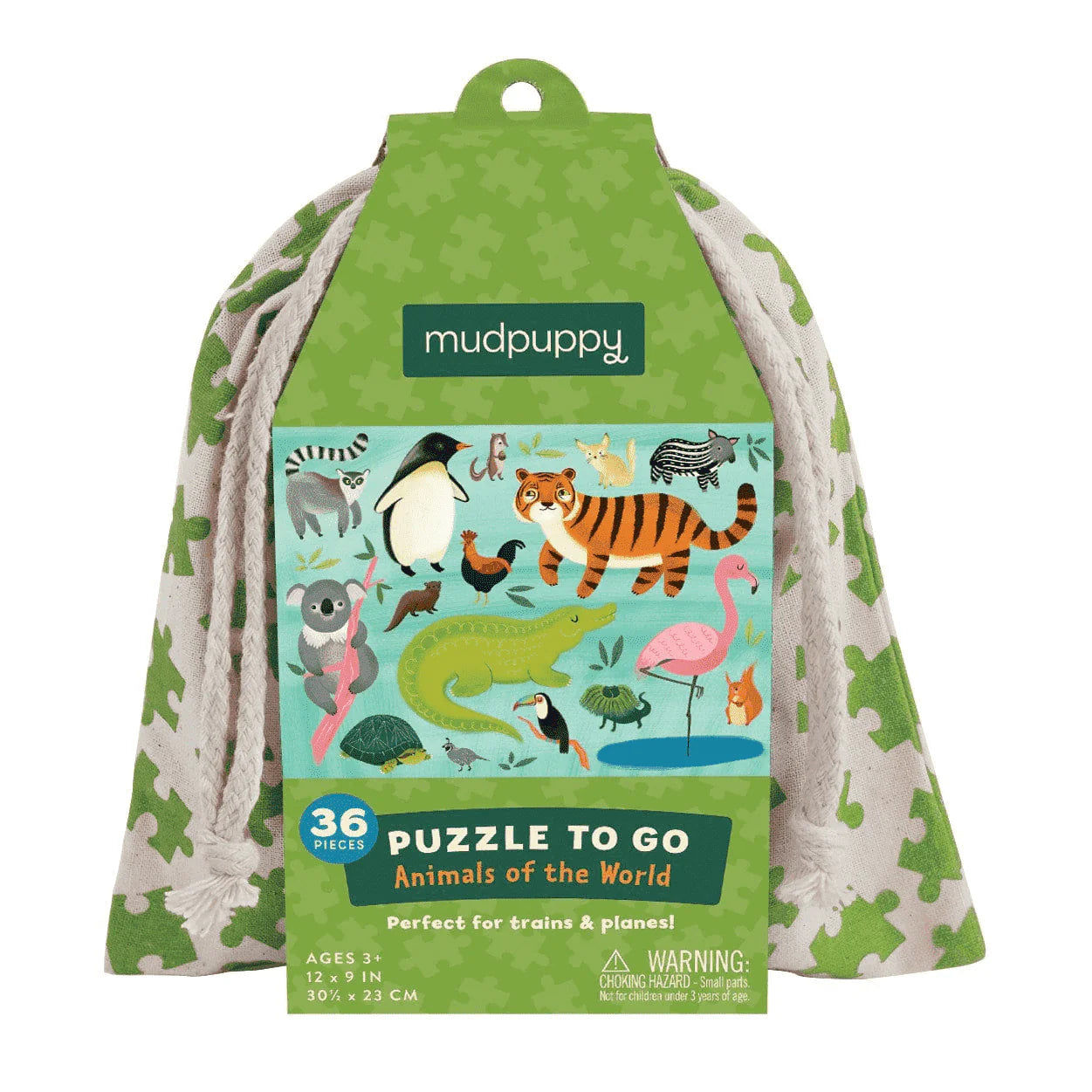 Mudpuppy Animals Of The World 36 Piece Puzzle To Go