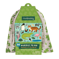 Mudpuppy Animals Of The World 36 Piece Puzzle To Go