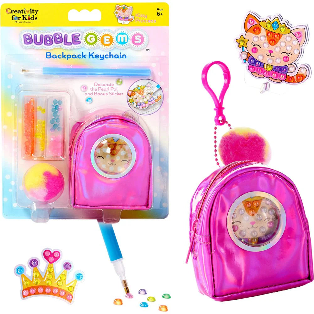 Creativity For Kids Kitty Bubble Gems Keychain