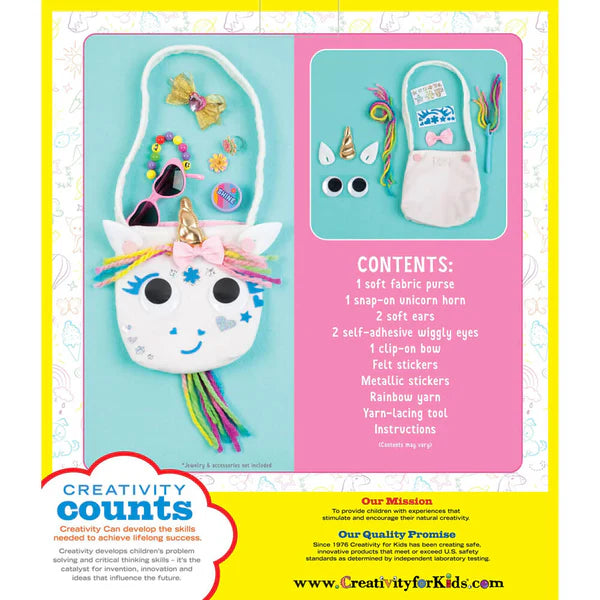 Creativity For Kids Unicorn Purse