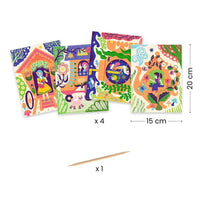 Djeco Scratch Board Wacky House