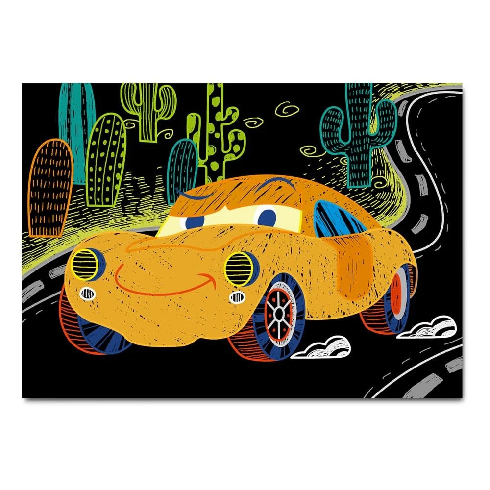 Avenir Cars Mini Scratch Book