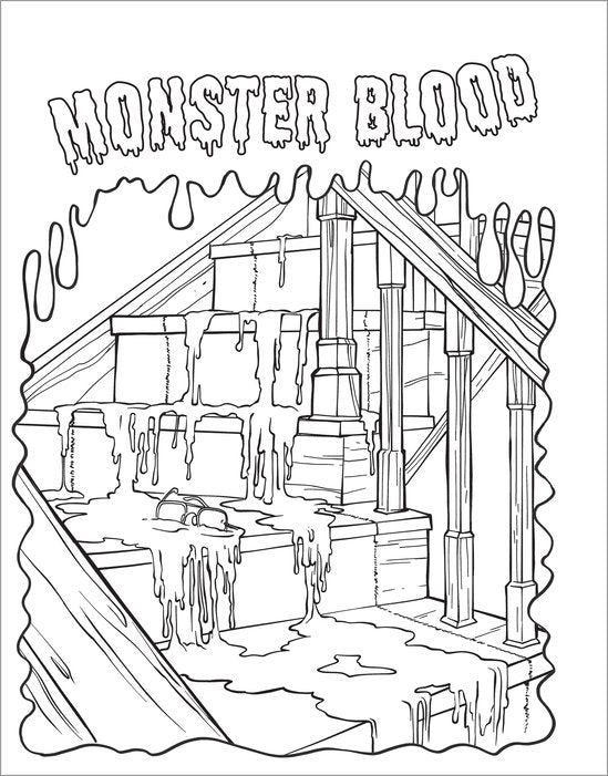 Scholastic The Official Goosebumps Colouring Book
