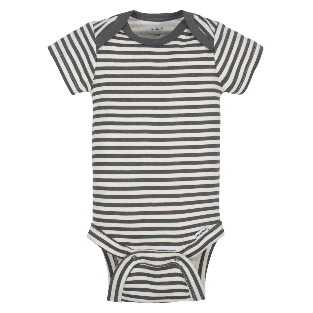 Gerber Bicycle 5 Pack Short Sleeve Onsie 6-9