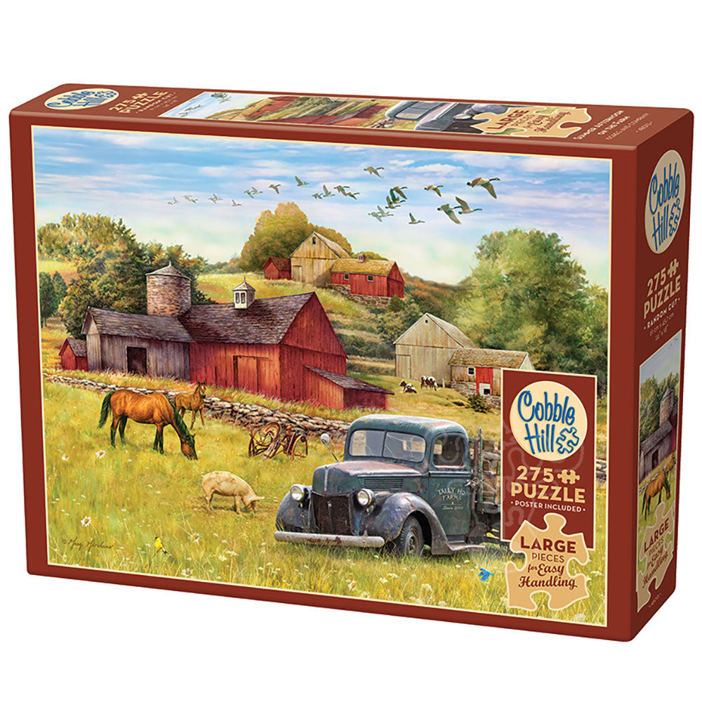 Cobble Hill Summer Afternoon On The Farm 275pc Easy Handling