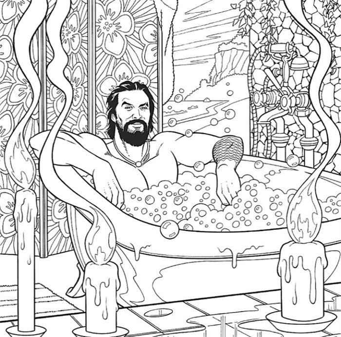Crush & Colour Book Jason Mamoa