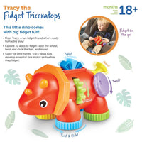 Learning Resourses Tracy The Fidgrt Triceratops