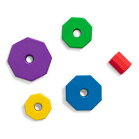 Melissa & Doug Geometric Rainbow Stacker 3 Piece