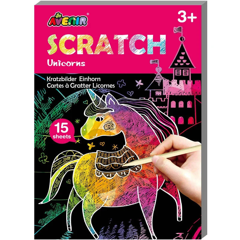 Avenir Unicorn Mini Scratch Book