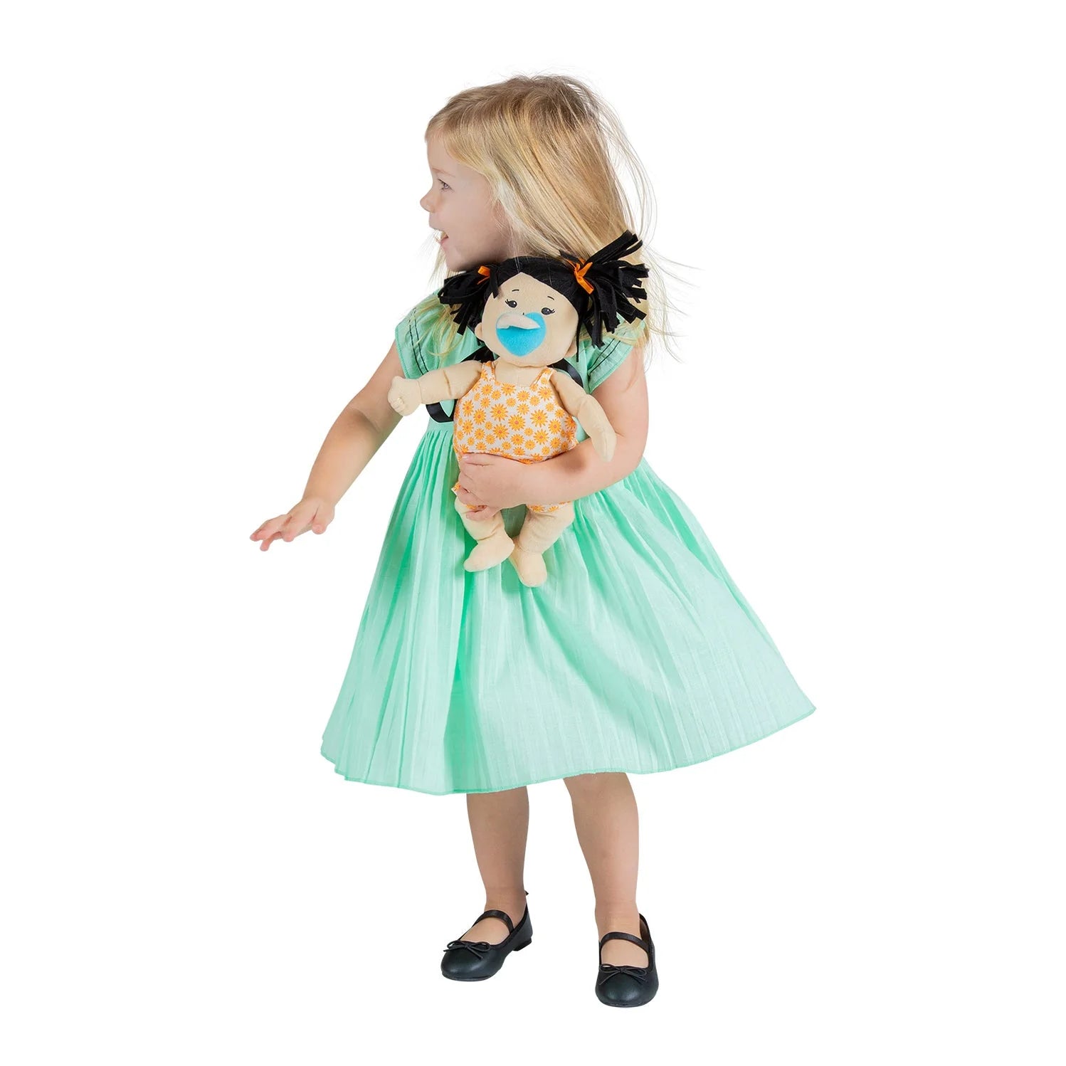 Baby Stella Beige With Black Ponytails