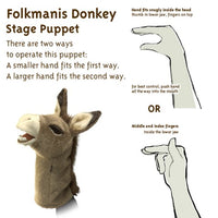 Folkmanis Donkey Stage Puppet