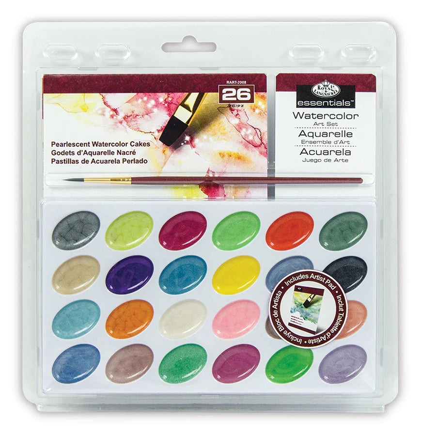 Royal & Langnickle Watercolour Clamshell