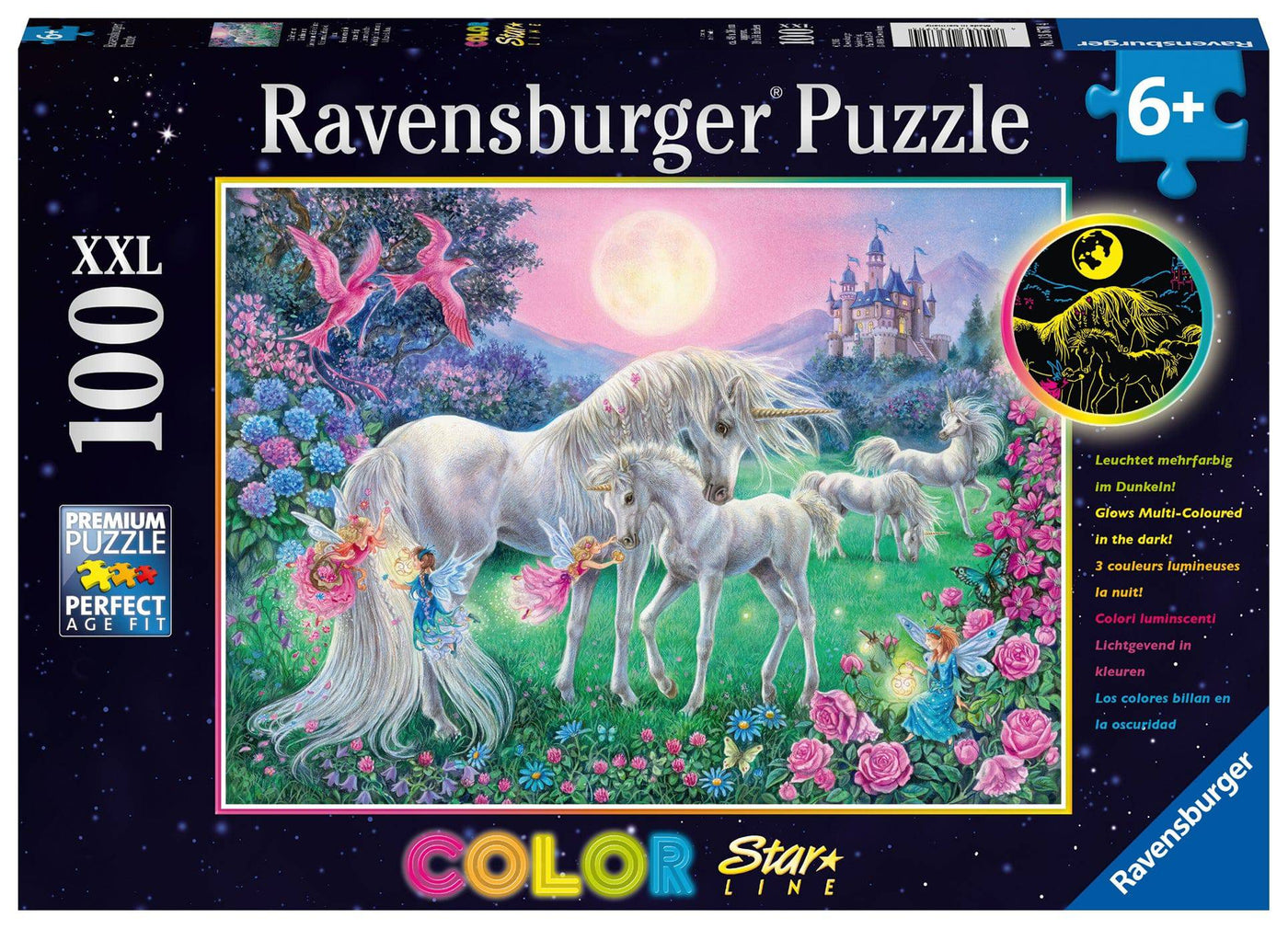 Ravensburger Unicorns In The Moonlight 100 PIece